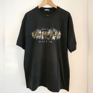 Vintage Dale Earnhardt Jr Shirt Extra Large Budweiser NASCAR Racing Black